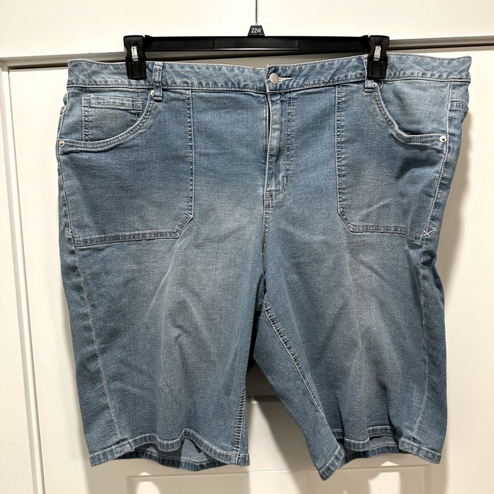 Denim Bermuda shorts